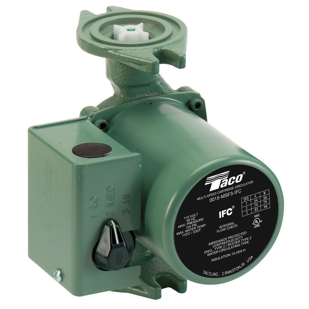 0015-MSF3-IFC, Cast Iron Circulator (3-Speed) Integral Flow Check, 1/20 HP - Heating Supply House